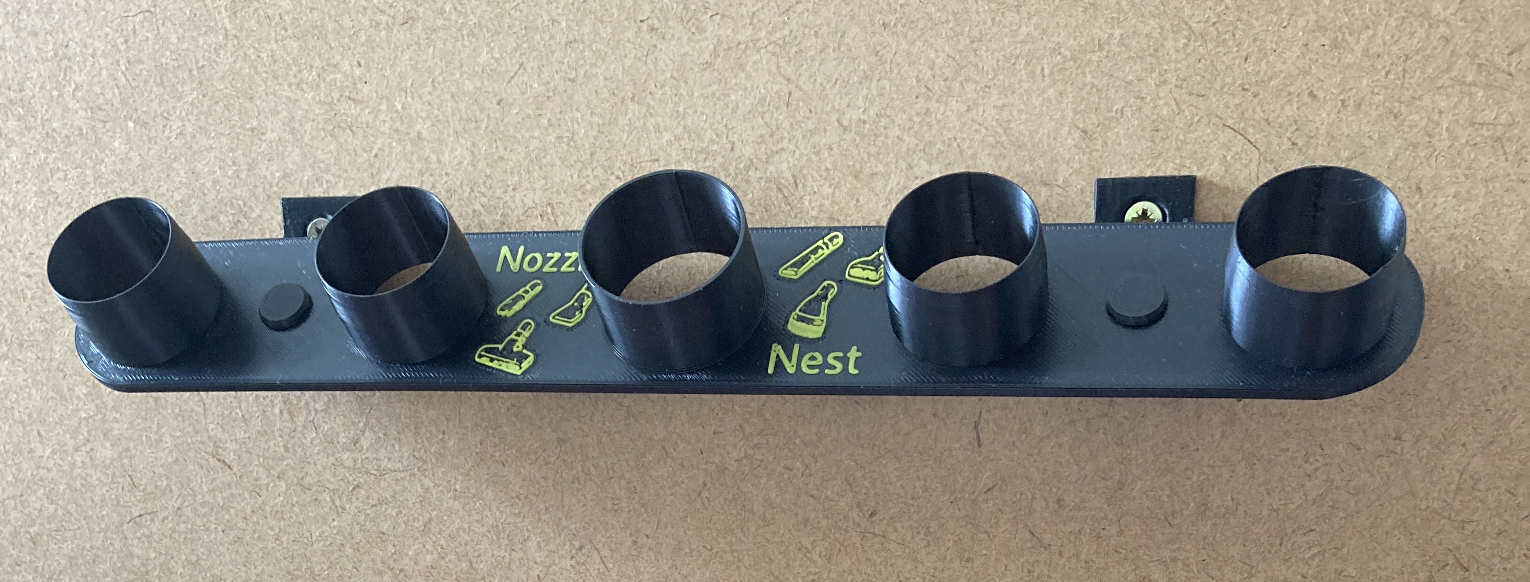 NN45 angled Nozzle Nest kit installed with vacuum nozzles